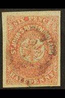 1862-4  6½d Rose-lake, Imperf, SG 20, Good Used, Four Good To Large Margins, Cat.£450. For More Images, Please Visit Htt - Other & Unclassified