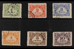 POSTAGE DUES  1939-49 Perf 10 Complete Set, SG D1/6, Fine Used, Fresh & Scarce. (6 Stamps) For More Images, Please Visit - Otros & Sin Clasificación