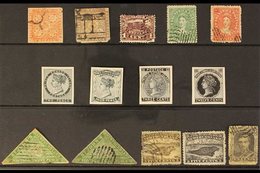 1850's-1860's CANADIAN COLONIES FORGERIES.  A Group Of Mint, Unused And 'used' Forgeries On Stock Cards, Includes Nova S - Andere & Zonder Classificatie