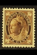 1897-98  6c Brown, SG 147, Well Centered Fine Mint For More Images, Please Visit Http://www.sandafayre.com/itemdetails.a - Sonstige & Ohne Zuordnung