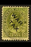 1915  20c Olive Green "War Tax" Overprinted, SG 226, Used For More Images, Please Visit Http://www.sandafayre.com/itemde - Other & Unclassified