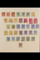 1903-1952 INTERESTING USED COLLECTION  With Many Shades On Leaves, Includes 1903-05 Set To 75c (x4), 1.50r (x3) & 2.25r, - Ceilán (...-1947)