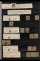 IMPRESSIVE 19TH CENTURY MINT & USED ACCUMULATION.  An Ex Dealers Mint & Used Accumulation On Stock Pages Cut From A Pair - Autres & Non Classés