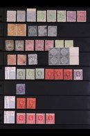 1878-1999 MINT & USED COLLECTION  Arranged In Order On Stock Pages, We See Range Of Mostly Used QV Issues, Note 1s Pair, - Fidji (...-1970)