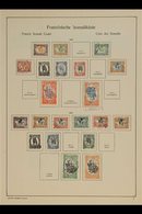 FRENCH SOMALI COAST  1902-1943 CLEAN AND ATTRACTIVE COLLECTION On Printed Pages, Plus Further Stamps On Stockleaves Awai - Autres & Non Classés