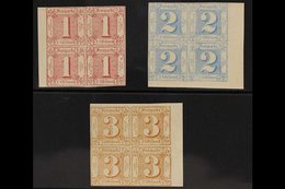 THURN & TAXIS  NORTHERN DISTRICT 1862-64 1sgr Pale Rose, 2sgr Pale Blue & 3sgr Bistre, Michel 29/31, Mint Marginal/corne - Other & Unclassified