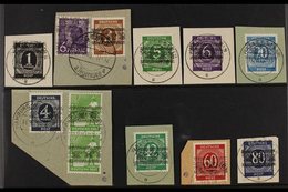 BIZONE - AMERICAN & BRITISH ZONE  1948 (June/August) VERY FINE USED "Ribbon Posthorn" Overprinted Definitive Numeral Com - Andere & Zonder Classificatie