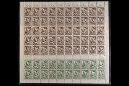 1953  Reconstruction Fund Complete Set (Michel 106/09, SG B106/09), Never Hinged Mint COMPLETE SHEETS Of 50, Very Fresh, - Andere & Zonder Classificatie