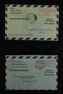 AEROGRAMMES  1948-1949 COLLECTION Of LF1 & LF2 Examples On Stock Pages, Very Fine Used, Inc 1948 (Mi LF 1) 100pf Type II - Otros & Sin Clasificación