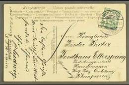 SOUTH WEST AFRICA  1913 (28 Sep) Ppc To Germany Bearing 5pf Yacht Tied By Fine "WINDHUK" Cds Cancel With Message Alongsi - Other & Unclassified