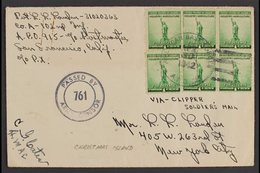 1942-44 CENSOR COVERS  A Group Of 4 Covers Addressed To Various USA Destinations Bearing Censor Marks From Christmas Isl - Îles Gilbert Et Ellice (...-1979)