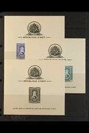 1942  Madonna All Perf & Imperf Mini-sheets, Scott C19/21 & C19a/21a (SG MS357 & MS357var), Never Hinged Mint. (6 M/S's) - Haïti