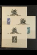 1942  Madonna All Perf & Imperf Mini-sheets, Scott C19/21 & C19a/21a (SG MS357 & MS357var), Never Hinged Mint. (6 M/S's) - Haití