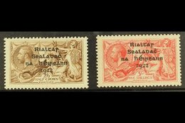 1922  Dollard 2s6d Reddish Brown And 5s Rose Carmine Seahorses, SG 18/19, Fine Mint (2 Stamps) For More Images, Please V - Other & Unclassified