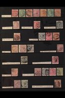 1860's-1880's NUMERAL POSTMARKS.  An Interesting Collection Of Used Stamps Selected For Nice Readable Numeral Postmarks  - Jamaica (...-1961)