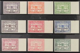 1947  Parliament Complete IMPERF Set (SG 276/84 Var, Michel 206/14 Var - See Notes In Catalogues), Superb Never Hinged M - Jordan