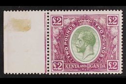 1922-27  £2 Green And Purple, SG 96, Very Fine Mint With Sheet Margin At Left. For More Images, Please Visit Http://www. - Vide