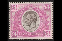 1922-27  £4 Black And Magenta, SG 98, Very Fine Mint With 3 Short Perfs At Base. For More Images, Please Visit Http://ww - Vide