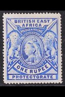 BRITISH EAST AFRICA  1897 1r Bright Ultramarine, Queen Victoria, SG 92b, Very Fine Mint, Brilliant Colour. For More Imag - Vide