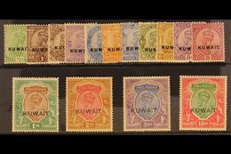 1923  Geo V Set To 10r Complete, Overprinted "Kuwait", SG 1/15, Very Fine Mint. (15 Stamps) For More Images, Please Visi - Koweït