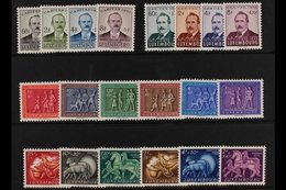 1951-54  Welfare Sets Complete, SG 549/552, 559/562, 572/577 And 580/585, Never Hinged Mint. (4 Sets, 20 Stamps) For Mor - Andere & Zonder Classificatie