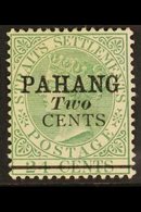 PAHANG  1891 2c On 24c Green, SG 7, Very Fine And Fresh Mint. For More Images, Please Visit Http://www.sandafayre.com/it - Otros & Sin Clasificación