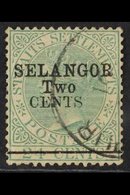 SELANGOR  1891 2c On 24c Green, SG 48, Fine Used. For More Images, Please Visit Http://www.sandafayre.com/itemdetails.as - Other & Unclassified