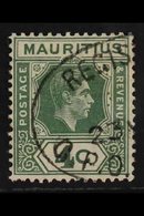 1938  4c Dull Green, Variety "Open C", SG 254ba, Fine Used. For More Images, Please Visit Http://www.sandafayre.com/item - Mauritius (...-1967)