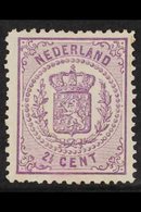 1869  2½c Mauve, No Watermark, Thin Paper, Perf 13-13½, SG 62, Fine Mint. For More Images, Please Visit Http://www.sanda - Other & Unclassified