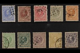 1872-91  William III Definitives Basic Set To 1g, Between SG 80 And SG 90, Good Used. (10 Stamps) For More Images, Pleas - Otros & Sin Clasificación