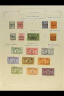 FRENCH  1908-1979 FINE USED COLLECTION On Leaves, All Different, Inc 1910-11 Opts Set (ex 25c), 1911 Set To 1f, 1957 Mos - Other & Unclassified