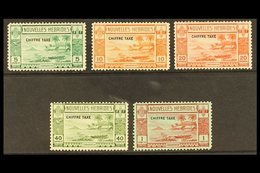 FRENCH 1938  Postage Due Set, SG FD65/69, Fine Mint. (5 Stamps) For More Images, Please Visit Http://www.sandafayre.com/ - Andere & Zonder Classificatie