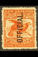 OFFICIALS  1907-11 1s Orange- Red Birds, SG O65, Never Hinged Mint. Superb & Fresh. For More Images, Please Visit Http:/ - Otros & Sin Clasificación