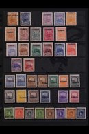 TELEGRAPHS  1891 TO 1949 MINT COLLECTION Presented On Stock Pages That Includes 1891 Black Handstamp On 1c Orange, 1891  - Nicaragua