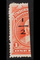 1894  "½" On Half Of 1d Vermilion (black Surch.) Issued At Opobo, SG 62, Mint No (trace) Gum. An Attractive Example Of T - Sonstige & Ohne Zuordnung
