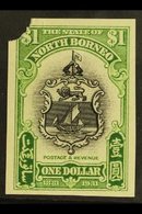 1931  $1 50th Anniv, As SG 300, Imperf Proof In Issued Colours On Ungummed Paper, Security Punched At Upper Left. For Mo - North Borneo (...-1963)