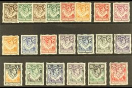 1938-52  Complete Definitive Set, SG 25/45, Fine Mint, All Stamps Except The 2d Yellow Brown Are NEVER HINGED MINT. (21  - Rhodésie Du Nord (...-1963)