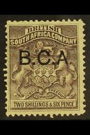 1891-5  2s6d Grey-purple, "B.C.A." Ovpt, SG 9, Fine Mint. For More Images, Please Visit Http://www.sandafayre.com/itemde - Nyassaland (1907-1953)