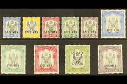 1897-00  Set Complete Opt'd "SPECIMEN", SG 43s/51s, Mint Part OG, Lovely Fresh Stamps (10) For More Images, Please Visit - Nyasaland (1907-1953)