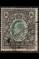 1903-04  10s Grey-green And Black, SG 65, Very Fine Used. For More Images, Please Visit Http://www.sandafayre.com/itemde - Nyasaland (1907-1953)