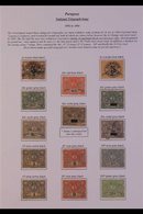 TELEGRAPH STAMPS.  An Interesting Specialists Display On A Single Page Includes The 1892 40c, 1P (2), 2P (2), 10P & 20P  - Panama