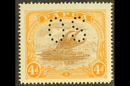 OFFICIALS  4d Light Brown & Orange, SG O51, Very Fine Mint For More Images, Please Visit Http://www.sandafayre.com/itemd - Papua New Guinea