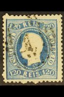 1867  120r Blue, Curved Label, Perf 12½, SG 64, Very Fine Used. For More Images, Please Visit Http://www.sandafayre.com/ - Other & Unclassified