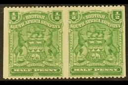 1898  ½d Yellow Green, Horizontal Pair, Variety "imperf Between", SG 75aa, Very Fine Mint. For More Images, Please Visit - Autres & Non Classés