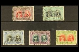 1910  Double Head Selection With 10d, 1s, 2s, 3s And 5s, SG 149, 152, 153, 158 And 160, Very Fine And Fresh. (5 Stamps)  - Otros & Sin Clasificación