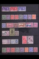 1937-1951 COMPLETE FINE MINT COLLECTION  On Stock Pages, All Different, Complete For The Basic Issues SG 125/70, Include - Ste Lucie (...-1978)