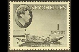 1938-49  1r Grey-black Chalky Paper, SG 146a, Never Hinged Mint For More Images, Please Visit Http://www.sandafayre.com/ - Seychelles (...-1976)