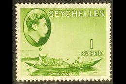 1938-49  1r Yellow Green, SG 146, Never Hinged Mint For More Images, Please Visit Http://www.sandafayre.com/itemdetails. - Seychelles (...-1976)