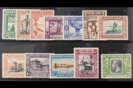 1933  Wilberforce Set Complete To 10s, SG 168/171, Very Fine And Fresh Mint. (12 Stamps) For More Images, Please Visit H - Sierra Leone (...-1960)