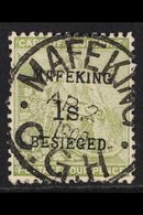 MAFEKING  1900 (23 March - 28 April) 1s On 4d Sage Green Cape Of Good Hope, SG 5, Very Fine Used With Central Cds. For M - Ohne Zuordnung